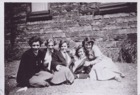 Image 11 of 23 : 1958 Outside Orchards - Di Hughes, Mary Reeman, Judith Molyneaux, Helen Wright, Christine Line