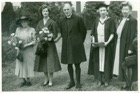 Image 7 of 8 : LtoR - Mrs Longbottom, Duchess of Devonshire, Canon Longbottom, Miss Stopford, May Braddon