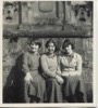 Image 11 of 21 : 1957 On front terrace - LtoR: Ann Mosscrop, Anne Roberts, Joyce Elgar