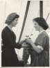 Image 6 of 21 : 1955 Margy James receiving cup from Duchess of Devonshire, Speech Day