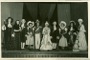 Image 4 of 4: LtoR: The Grand Inquisitor (?), Inez (?), Marco, Gianetta (Gabrielle Toke), Luis, Casilda, Guiseppi, Tessa (Margaret Edwards), Duke (?), Duchess (?) at Bakewell Town Hall - July 14th & 15th 1950