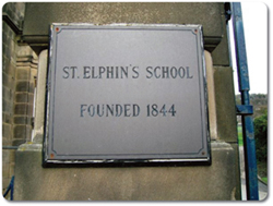 St Elphin's school foundation plaque photo